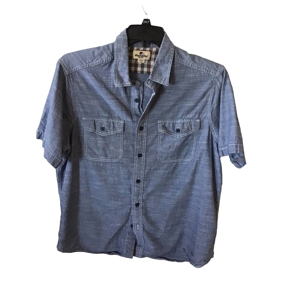 Woolrich Short Sleeve Button Up Front Pocket Shirt Men’s Size L
